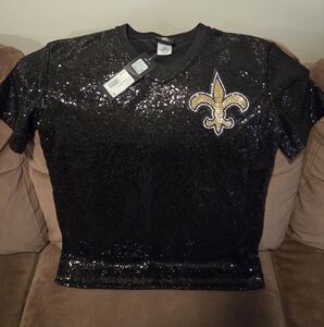 NEW WITH TAGS womens Small SAINTS top